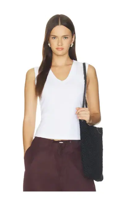 LESET Nando Sleeveless V-Neck Tank Top | Thumbnail 1 LESET Nando Sleeveless V-Neck Tank Top | Thumbnail 1