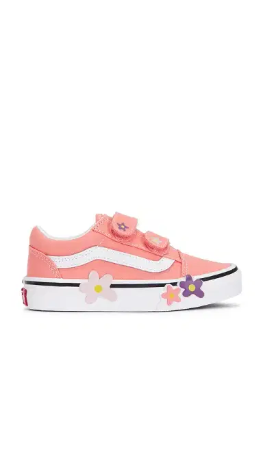 Vans Kids Old Skool V Flower Sneaker | Thumbnail 1 Vans Kids Old Skool V Flower Sneaker | Thumbnail 1