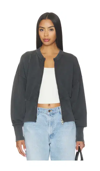 Closed Zipped Cardigan | Thumbnail 2 Closed Zipped Cardigan | Thumbnail 2