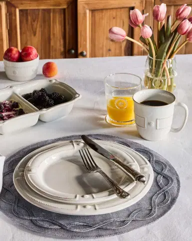 Juliska Berry Thread 4-Piece Setting, French Panel Whitewash | Thumbnail 5 Juliska Berry Thread 4-Piece Setting, French Panel Whitewash | Thumbnail 5