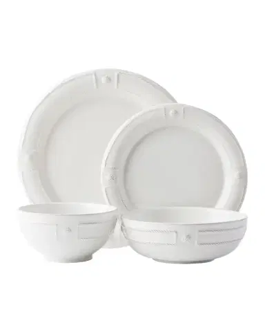 Juliska Berry Thread 4-Piece Setting, French Panel Whitewash | Thumbnail 1 Juliska Berry Thread 4-Piece Setting, French Panel Whitewash | Thumbnail 1