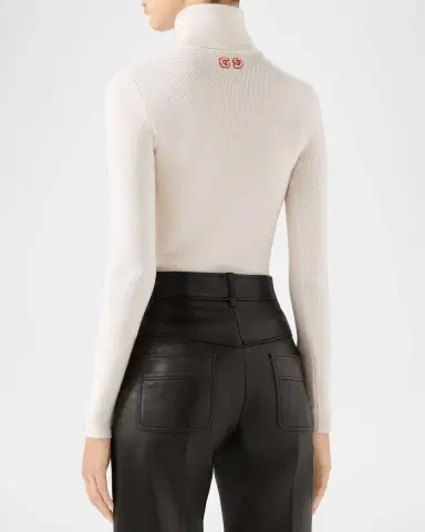 Gucci Fine Wool Turtleneck | Thumbnail 2 Gucci Fine Wool Turtleneck | Thumbnail 2