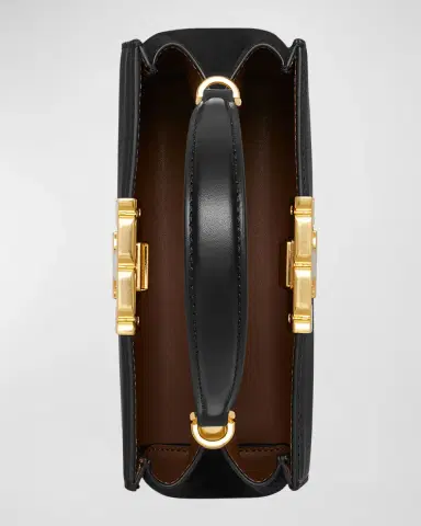 Tory Burch Eleanor Mini Leather & Suede Satchel Bag | Thumbnail 3 Tory Burch Eleanor Mini Leather & Suede Satchel Bag | Thumbnail 3