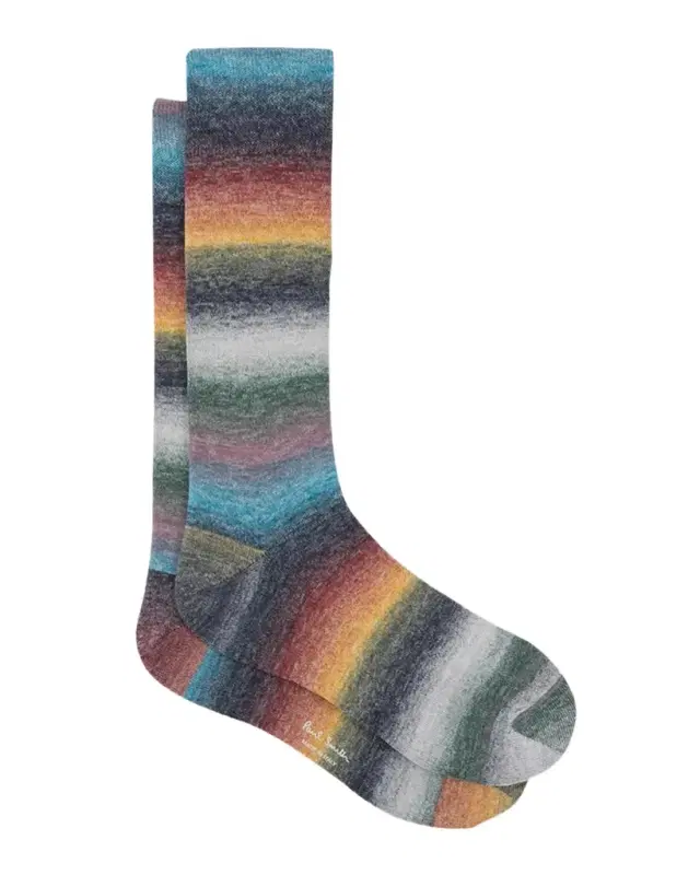 Men's Signature Ombre Stripe Crew Socks Men's Signature Ombre Stripe Crew Socks