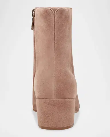Marc Fisher LTD Leonna Leather Block-Heel Ankle Booties | Thumbnail 3 Marc Fisher LTD Leonna Leather Block-Heel Ankle Booties | Thumbnail 3