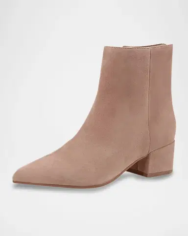 Marc Fisher LTD Leonna Leather Block-Heel Ankle Booties | Thumbnail 5 Marc Fisher LTD Leonna Leather Block-Heel Ankle Booties | Thumbnail 5