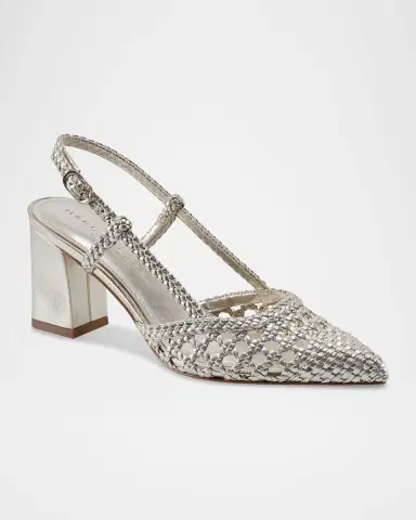 Marc Fisher LTD Zunnie Woven Leather Slingback Pumps | Thumbnail 2 Marc Fisher LTD Zunnie Woven Leather Slingback Pumps | Thumbnail 2