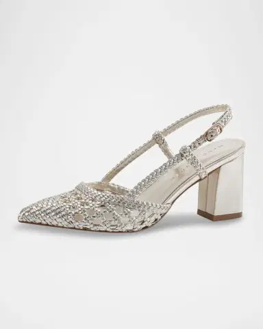Marc Fisher LTD Zunnie Woven Leather Slingback Pumps | Thumbnail 3 Marc Fisher LTD Zunnie Woven Leather Slingback Pumps | Thumbnail 3