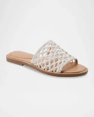 Marc Fisher LTD Glynne Woven Flat Slide Sandals | Thumbnail 2 Marc Fisher LTD Glynne Woven Flat Slide Sandals | Thumbnail 2