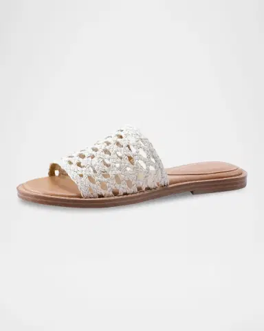Marc Fisher LTD Glynne Woven Flat Slide Sandals | Thumbnail 3 Marc Fisher LTD Glynne Woven Flat Slide Sandals | Thumbnail 3