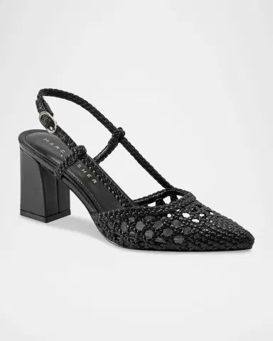 Marc Fisher LTD Zunnie Woven Leather Slingback Pumps | Thumbnail 2 Marc Fisher LTD Zunnie Woven Leather Slingback Pumps | Thumbnail 2