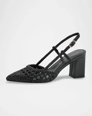 Marc Fisher LTD Zunnie Woven Leather Slingback Pumps | Thumbnail 3 Marc Fisher LTD Zunnie Woven Leather Slingback Pumps | Thumbnail 3
