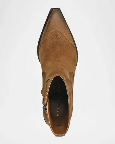 Marc Fisher LTD Giulie Leather Western Booties | Thumbnail 4 Marc Fisher LTD Giulie Leather Western Booties | Thumbnail 4