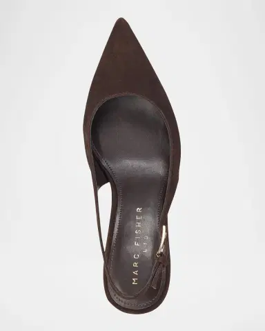 Marc Fisher LTD Dorie Suede Slingback Pumps | Thumbnail 4 Marc Fisher LTD Dorie Suede Slingback Pumps | Thumbnail 4
