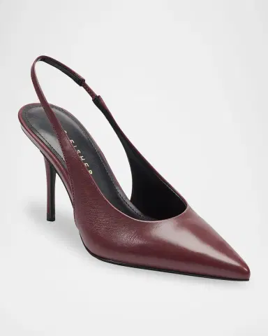 Marc Fisher LTD Leynne Leather Slingback Pumps | Thumbnail 2 Marc Fisher LTD Leynne Leather Slingback Pumps | Thumbnail 2