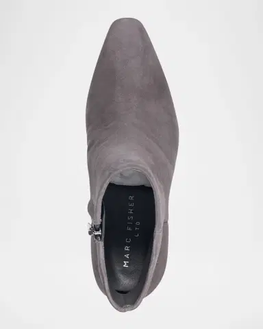 Marc Fisher LTD Yanara Leather Zip Booties | Thumbnail 4 Marc Fisher LTD Yanara Leather Zip Booties | Thumbnail 4