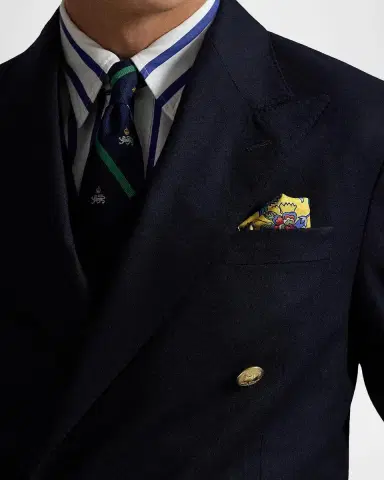 Polo Ralph Lauren Men's The Iconic Doeskin Double-Breasted Blazer | Thumbnail 6 Polo Ralph Lauren Men's The Iconic Doeskin Double-Breasted Blazer | Thumbnail 6