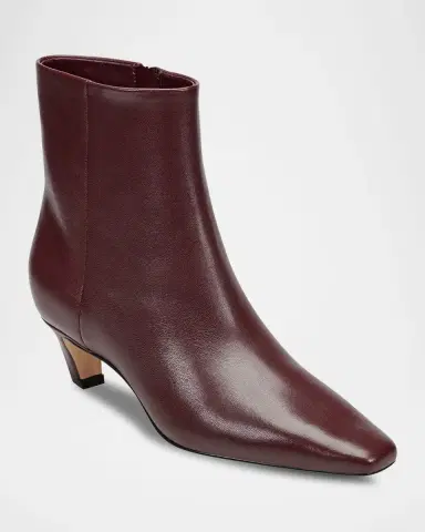 Marc Fisher LTD Danai Leather Zip Ankle Booties | Thumbnail 2 Marc Fisher LTD Danai Leather Zip Ankle Booties | Thumbnail 2