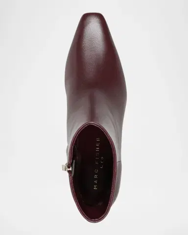 Marc Fisher LTD Danai Leather Zip Ankle Booties | Thumbnail 4 Marc Fisher LTD Danai Leather Zip Ankle Booties | Thumbnail 4