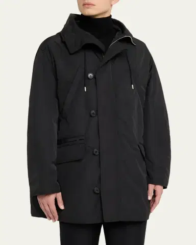 Givenchy Men's Couture Seam Hooded Parka | Thumbnail 4 Givenchy Men's Couture Seam Hooded Parka | Thumbnail 4