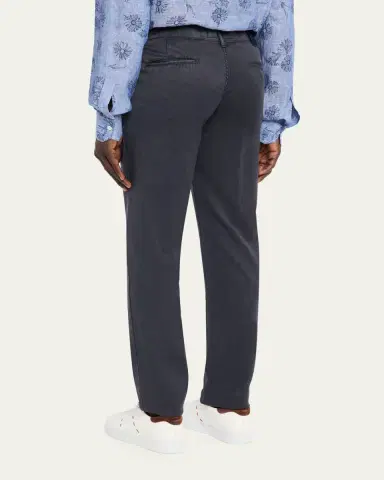 Kiton Men's Washed-Effect Wool Four-Pocket Pants | Thumbnail 3 Kiton Men's Washed-Effect Wool Four-Pocket Pants | Thumbnail 3