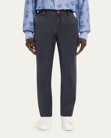 Kiton Men's Washed-Effect Wool Four-Pocket Pants | Thumbnail 4 Kiton Men's Washed-Effect Wool Four-Pocket Pants | Thumbnail 4