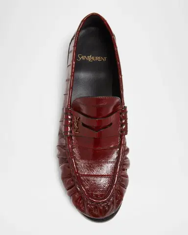 Saint Laurent Le Loafer Eel Leather Penny Loafers | Thumbnail 6 Saint Laurent Le Loafer Eel Leather Penny Loafers | Thumbnail 6