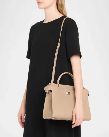 Michino Paris Lutece PM Grained Leather Top-Handle Bag | Thumbnail 2 Michino Paris Lutece PM Grained Leather Top-Handle Bag | Thumbnail 2