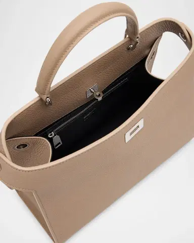 Michino Paris Lutece PM Grained Leather Top-Handle Bag | Thumbnail 4 Michino Paris Lutece PM Grained Leather Top-Handle Bag | Thumbnail 4