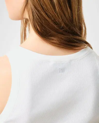 Ami Paris Contrast Ami de Coeur Embroidered Rib Tank Top | Thumbnail 5 Ami Paris Contrast Ami de Coeur Embroidered Rib Tank Top | Thumbnail 5