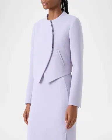 Akris Hynora Wool Crepe Asymmetric Jacket | Thumbnail 6 Akris Hynora Wool Crepe Asymmetric Jacket | Thumbnail 6