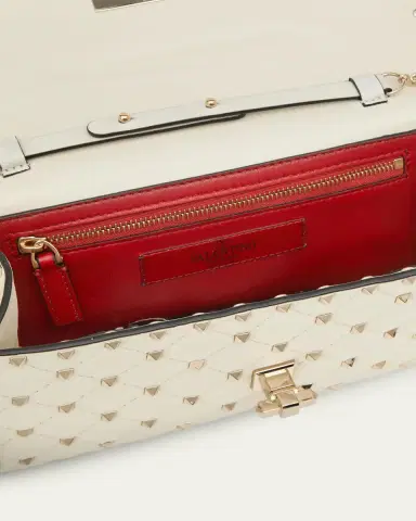 Valentino Garavani Quilted Rockstud Leather Shoulder Bag | Thumbnail 4 Valentino Garavani Quilted Rockstud Leather Shoulder Bag | Thumbnail 4