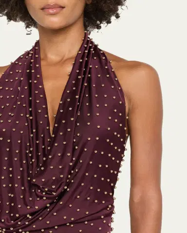 The New Arrivals by Ilkyaz Ozel Agel Embellished Jersey Maxi Dress | Thumbnail 5 The New Arrivals by Ilkyaz Ozel Agel Embellished Jersey Maxi Dress | Thumbnail 5