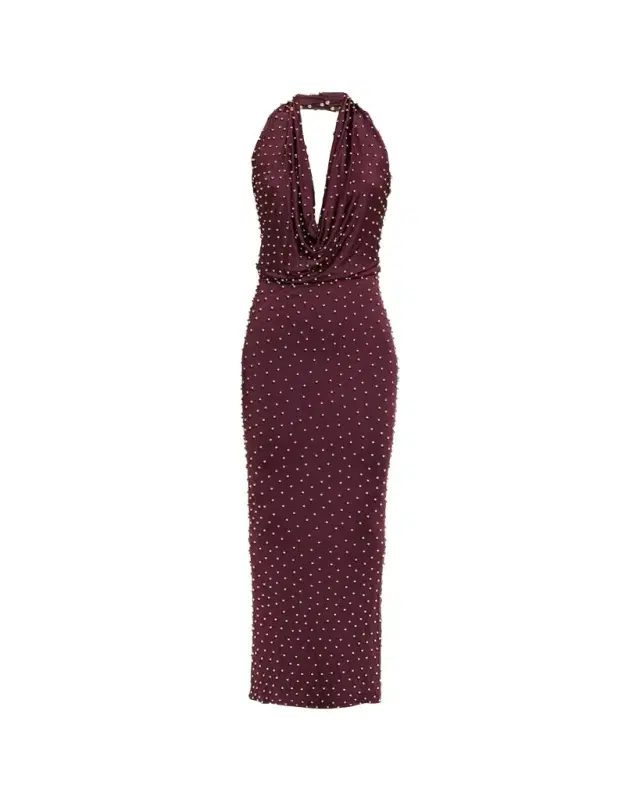 Agel Embellished Jersey Maxi Dress Agel Embellished Jersey Maxi Dress