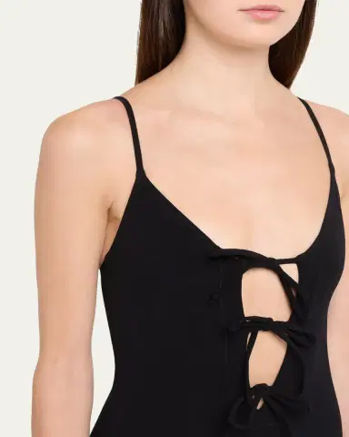 Lisa Marie Fernandez Three-Tie One-Piece Swimsuit | Thumbnail 4 Lisa Marie Fernandez Three-Tie One-Piece Swimsuit | Thumbnail 4