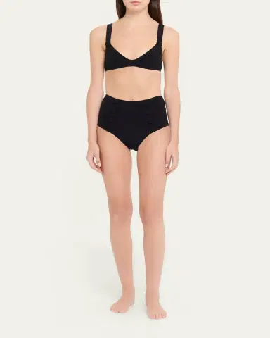 Lisa Marie Fernandez Magdalena High-Waist Two-Piece Swimsuit | Thumbnail 2 Lisa Marie Fernandez Magdalena High-Waist Two-Piece Swimsuit | Thumbnail 2