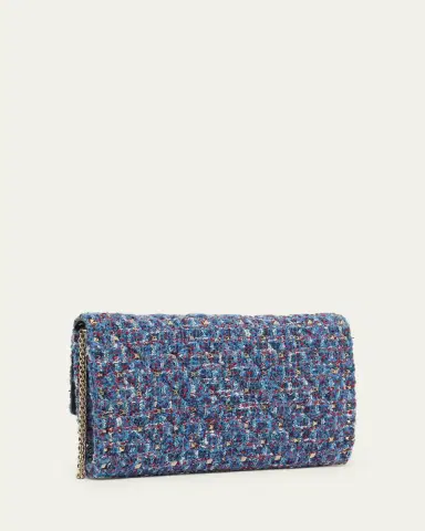 Valentino Garavani Quilted Rockstud Tweed Shoulder Bag | Thumbnail 3 Valentino Garavani Quilted Rockstud Tweed Shoulder Bag | Thumbnail 3