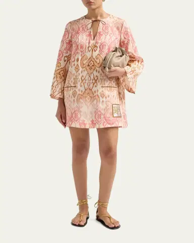 Zimmermann Aster Shift Mini Dress | Thumbnail 2 Zimmermann Aster Shift Mini Dress | Thumbnail 2