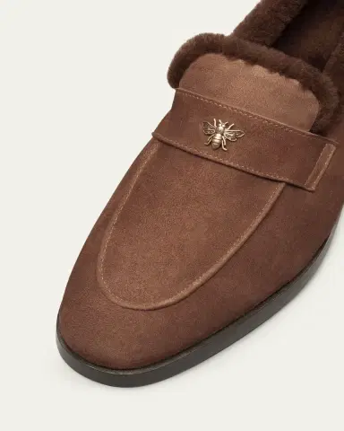 Bougeotte Suede and Shearling Loafers | Thumbnail 3 Bougeotte Suede and Shearling Loafers | Thumbnail 3