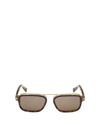 ZEGNA Men's Acetate and Titanium Rectangle Sunglasses | Thumbnail 1 ZEGNA Men's Acetate and Titanium Rectangle Sunglasses | Thumbnail 1