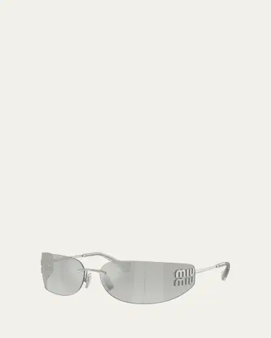 Miu Miu Aube 75MM Rectangular Sunglasses | Thumbnail 2 Miu Miu Aube 75MM Rectangular Sunglasses | Thumbnail 2