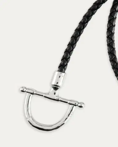 Anabel Aram Jewelry Cheval Leather Wrap Bracelet, Black/Silver | Thumbnail 3 Anabel Aram Jewelry Cheval Leather Wrap Bracelet, Black/Silver | Thumbnail 3