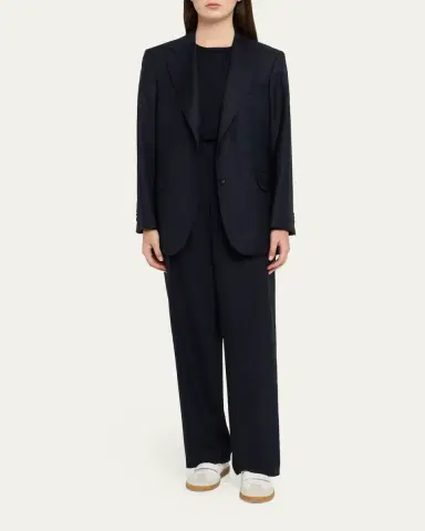 Officine Generale Edona Italian Herringbone Wool Tailored Jacket | Thumbnail 2 Officine Generale Edona Italian Herringbone Wool Tailored Jacket | Thumbnail 2