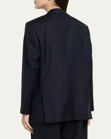 Officine Generale Edona Italian Herringbone Wool Tailored Jacket | Thumbnail 3 Officine Generale Edona Italian Herringbone Wool Tailored Jacket | Thumbnail 3
