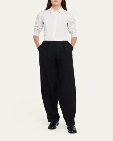 Officine Generale Elma Italian Pinstripe Wool Pants | Thumbnail 2 Officine Generale Elma Italian Pinstripe Wool Pants | Thumbnail 2