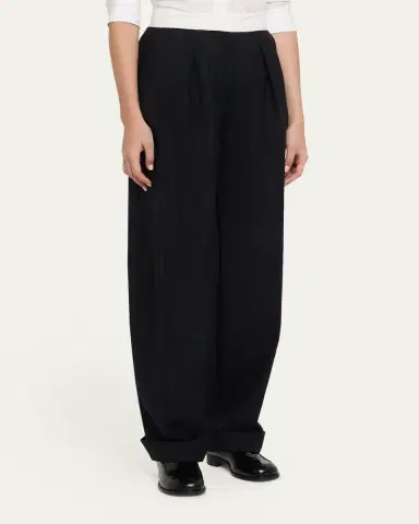 Officine Generale Elma Italian Pinstripe Wool Pants | Thumbnail 4 Officine Generale Elma Italian Pinstripe Wool Pants | Thumbnail 4
