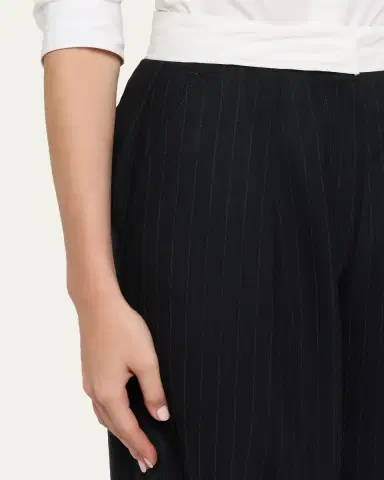 Officine Generale Elma Italian Pinstripe Wool Pants | Thumbnail 5 Officine Generale Elma Italian Pinstripe Wool Pants | Thumbnail 5