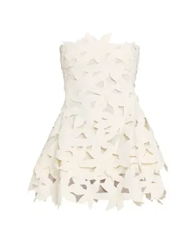 SIMKHAI Miri Floral Embroidered Mini Dress | Thumbnail 1 SIMKHAI Miri Floral Embroidered Mini Dress | Thumbnail 1