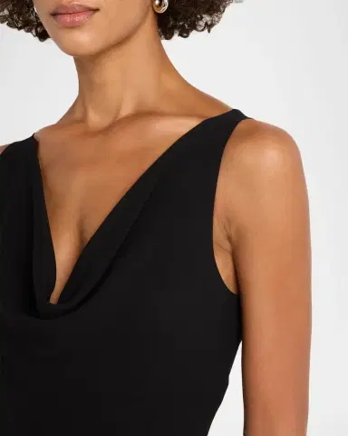 Jason Wu Collection Plunging Cowl-Neck Sleeveless Crepe Gown | Thumbnail 5 Jason Wu Collection Plunging Cowl-Neck Sleeveless Crepe Gown | Thumbnail 5