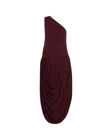 Brandon Maxwell Mila Draped One-Shoulder Maxi Dress | Thumbnail 1 Brandon Maxwell Mila Draped One-Shoulder Maxi Dress | Thumbnail 1